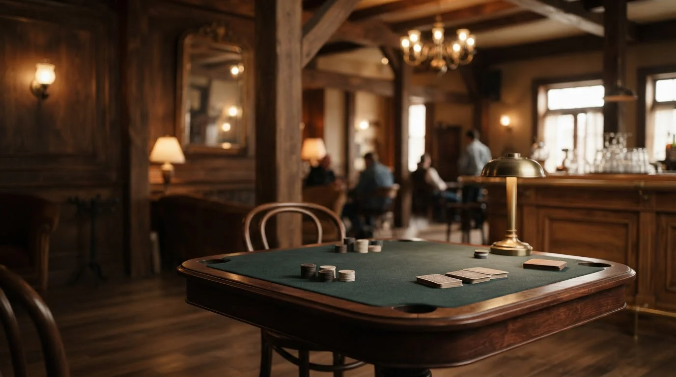 Illustratieve western casino sfeer zonder merklogo